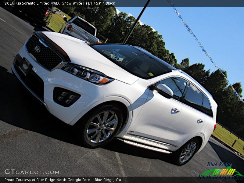 Snow White Pearl / Satin Black 2016 Kia Sorento Limited AWD