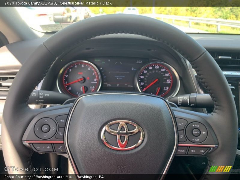 Celestial Silver Metallic / Black 2020 Toyota Camry XSE AWD