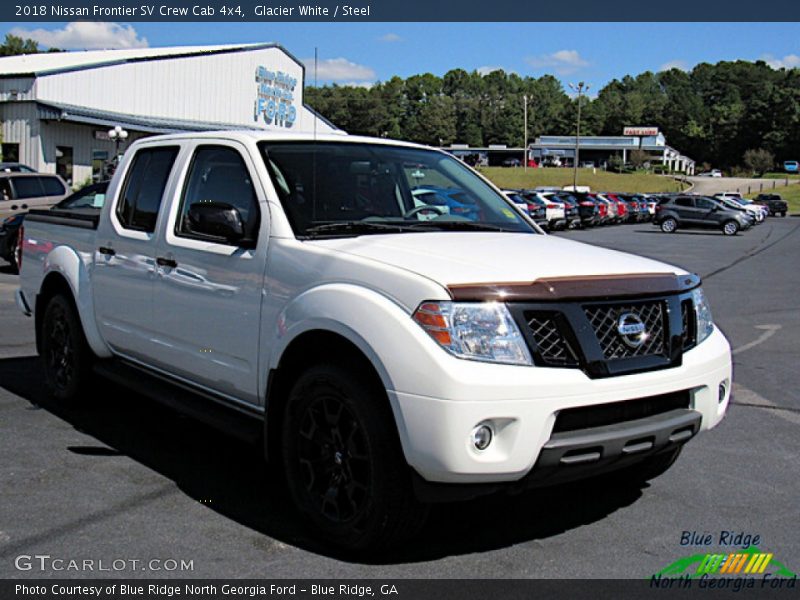 Glacier White / Steel 2018 Nissan Frontier SV Crew Cab 4x4