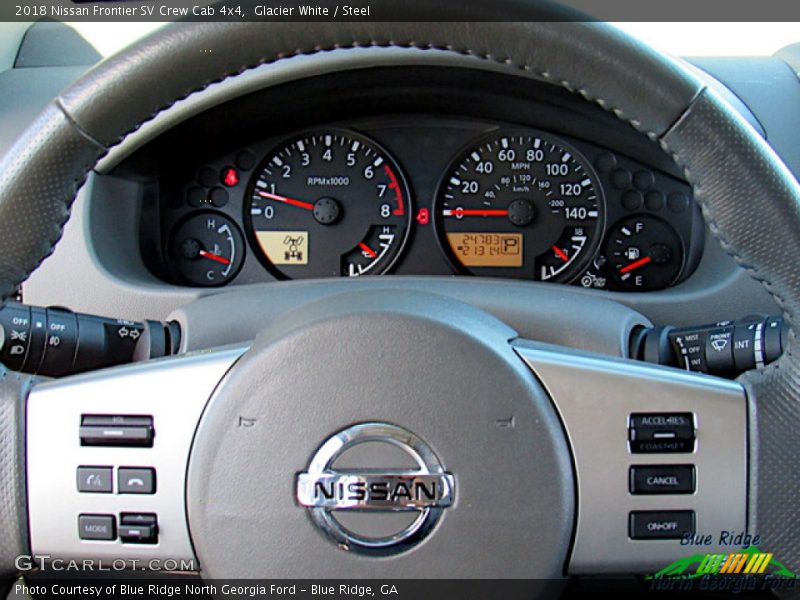 Glacier White / Steel 2018 Nissan Frontier SV Crew Cab 4x4