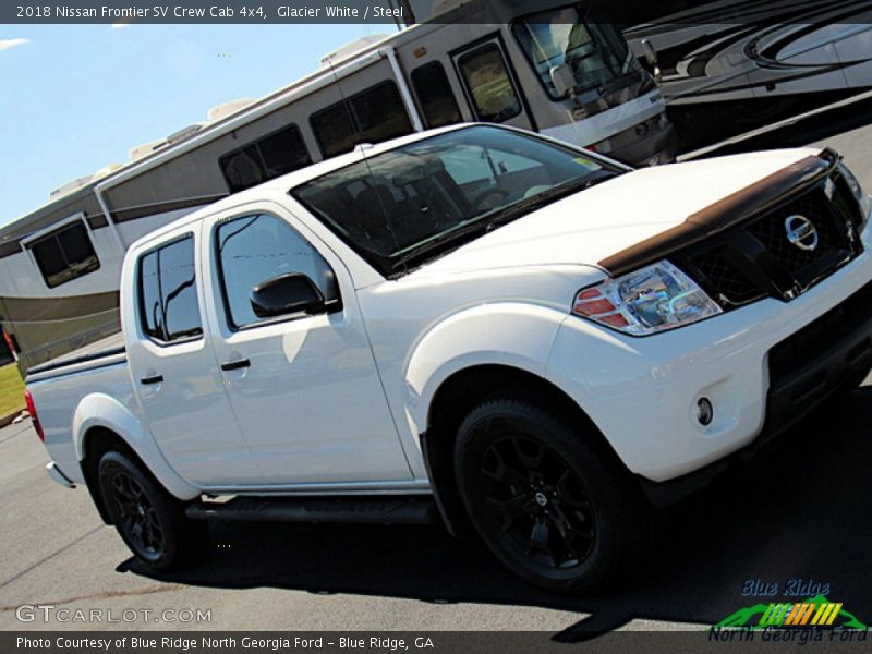 Glacier White / Steel 2018 Nissan Frontier SV Crew Cab 4x4