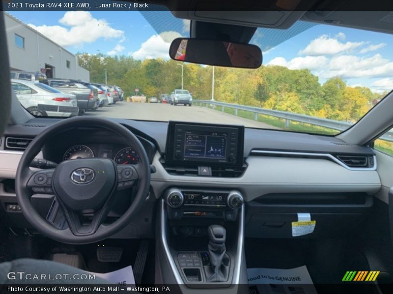 Lunar Rock / Black 2021 Toyota RAV4 XLE AWD
