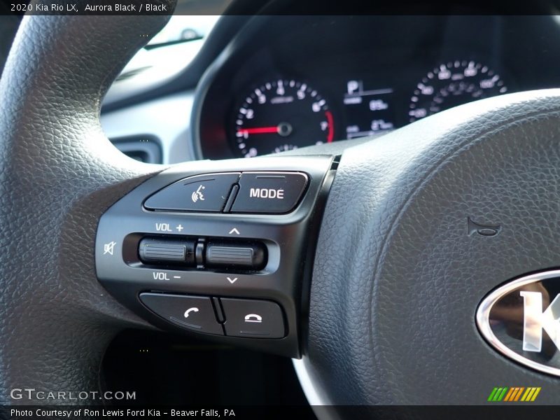 Aurora Black / Black 2020 Kia Rio LX