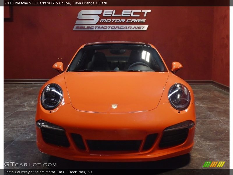 Lava Orange / Black 2016 Porsche 911 Carrera GTS Coupe