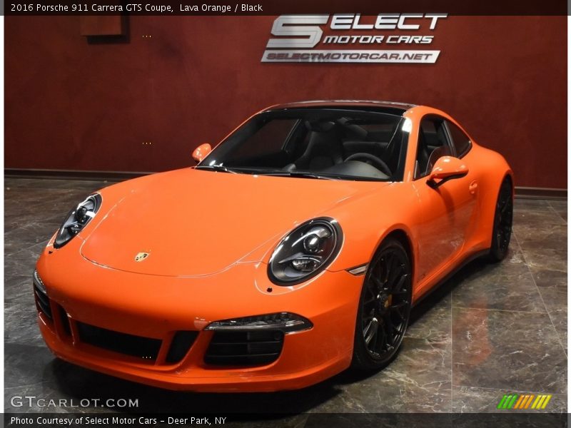 Lava Orange / Black 2016 Porsche 911 Carrera GTS Coupe