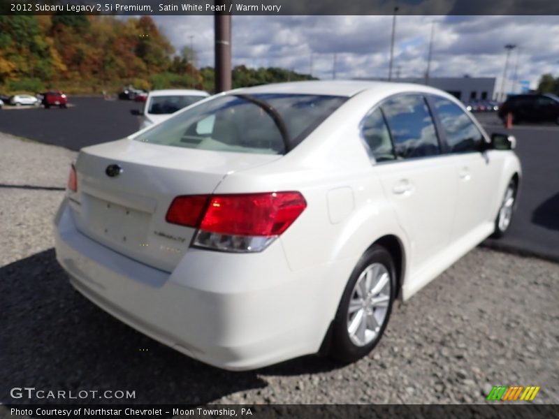 Satin White Pearl / Warm Ivory 2012 Subaru Legacy 2.5i Premium