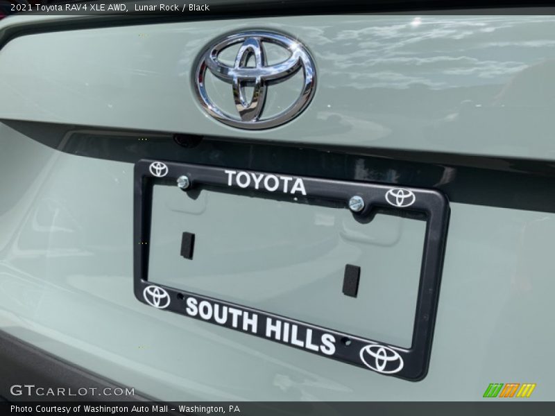 Lunar Rock / Black 2021 Toyota RAV4 XLE AWD