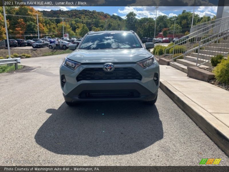 Lunar Rock / Black 2021 Toyota RAV4 XLE AWD