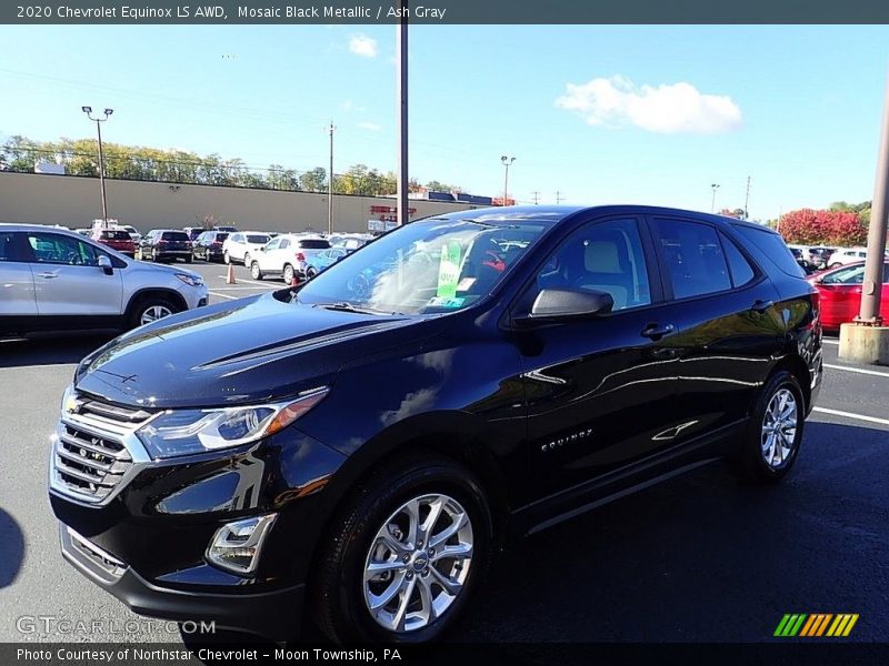 Mosaic Black Metallic / Ash Gray 2020 Chevrolet Equinox LS AWD