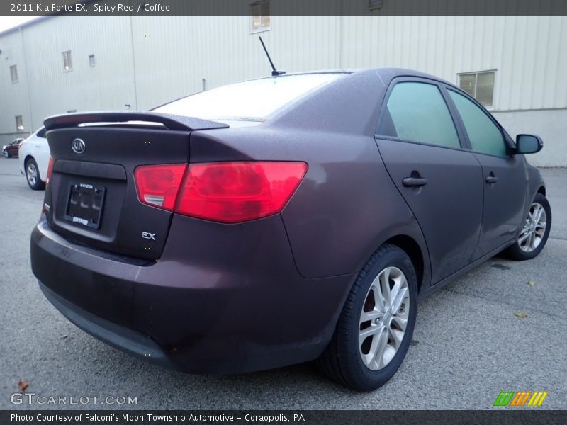 Spicy Red / Coffee 2011 Kia Forte EX