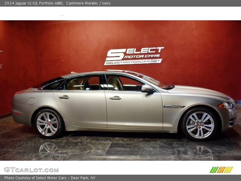 Cashmere Metallic / Ivory 2014 Jaguar XJ XJL Portfolio AWD