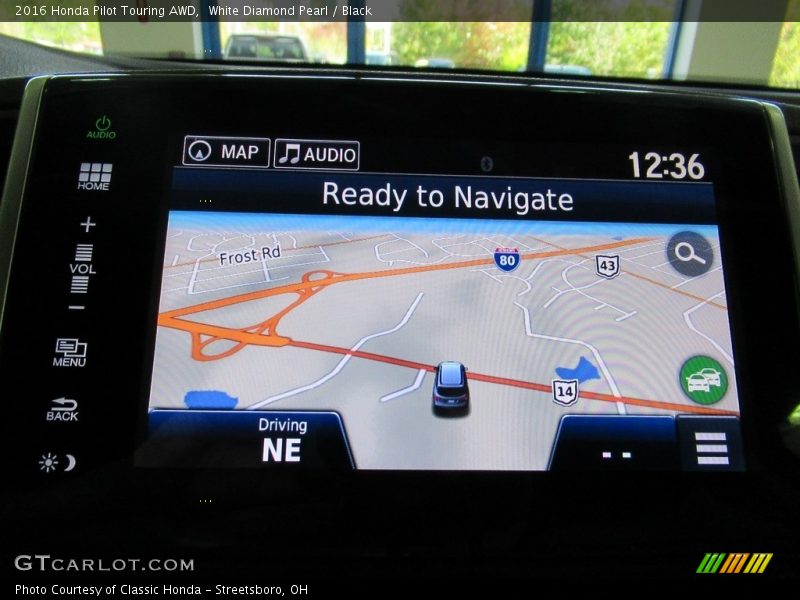 Navigation of 2016 Pilot Touring AWD