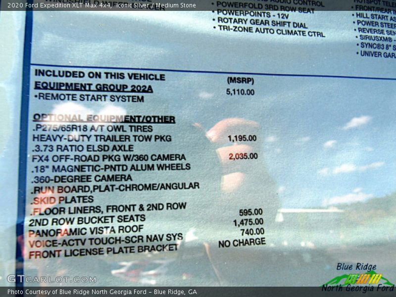 Iconic Silver / Medium Stone 2020 Ford Expedition XLT Max 4x4