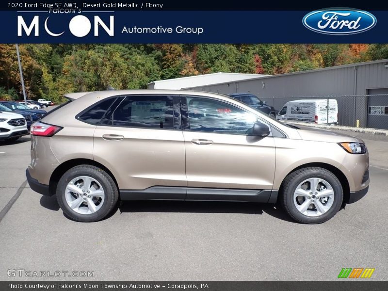 Desert Gold Metallic / Ebony 2020 Ford Edge SE AWD