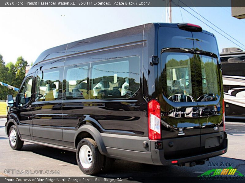Agate Black / Ebony 2020 Ford Transit Passenger Wagon XLT 350 HR Extended