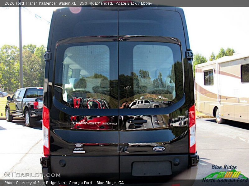 Agate Black / Ebony 2020 Ford Transit Passenger Wagon XLT 350 HR Extended