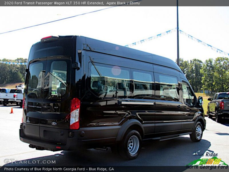 Agate Black / Ebony 2020 Ford Transit Passenger Wagon XLT 350 HR Extended