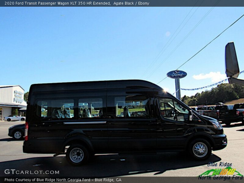 Agate Black / Ebony 2020 Ford Transit Passenger Wagon XLT 350 HR Extended