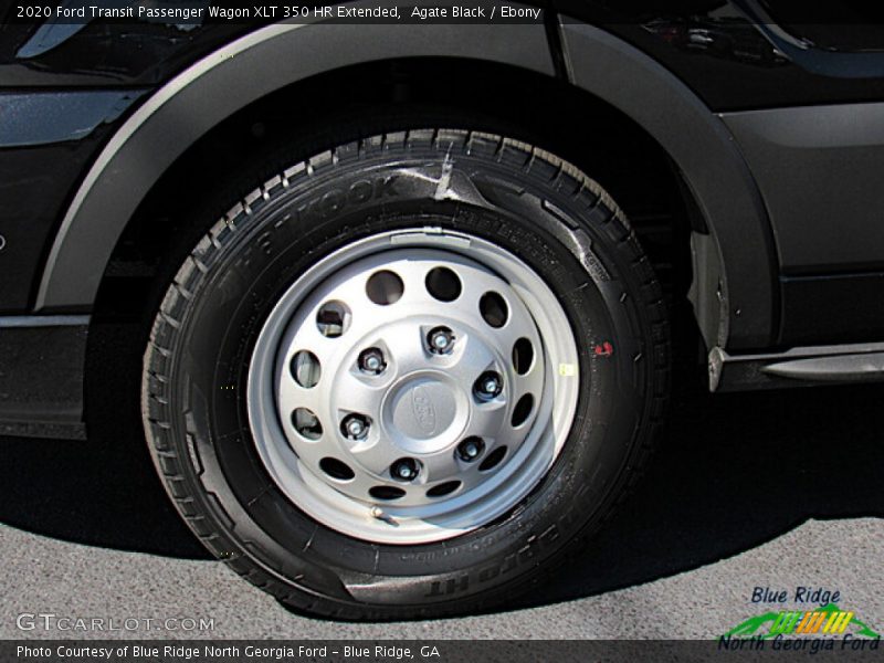 Agate Black / Ebony 2020 Ford Transit Passenger Wagon XLT 350 HR Extended
