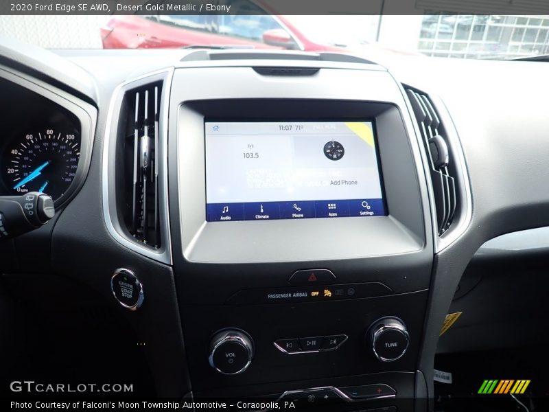 Desert Gold Metallic / Ebony 2020 Ford Edge SE AWD