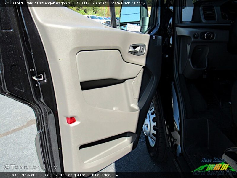 Agate Black / Ebony 2020 Ford Transit Passenger Wagon XLT 350 HR Extended