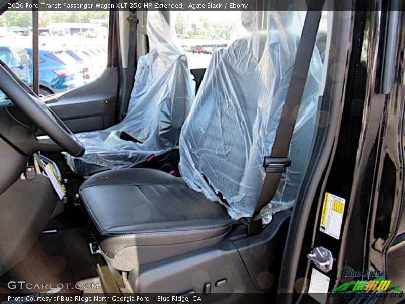 Agate Black / Ebony 2020 Ford Transit Passenger Wagon XLT 350 HR Extended