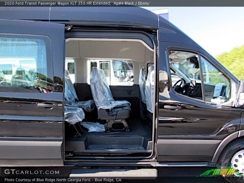 Agate Black / Ebony 2020 Ford Transit Passenger Wagon XLT 350 HR Extended