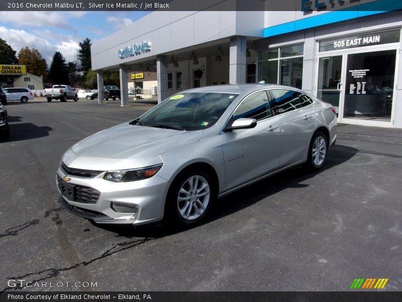 Silver Ice Metallic / Jet Black 2016 Chevrolet Malibu LT