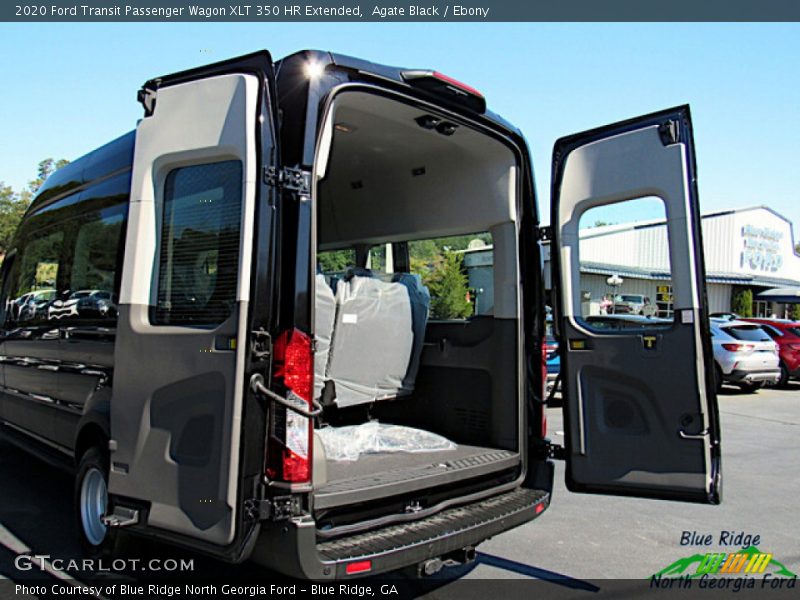 Agate Black / Ebony 2020 Ford Transit Passenger Wagon XLT 350 HR Extended
