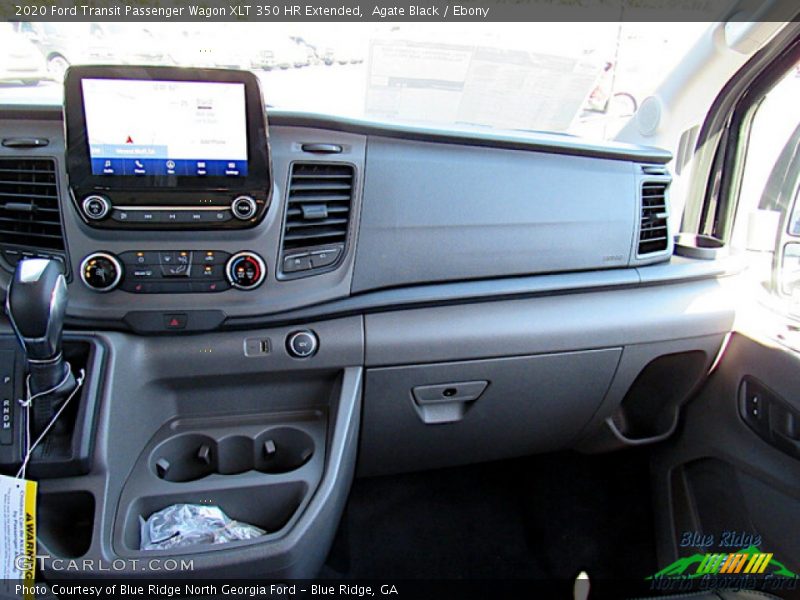 Agate Black / Ebony 2020 Ford Transit Passenger Wagon XLT 350 HR Extended