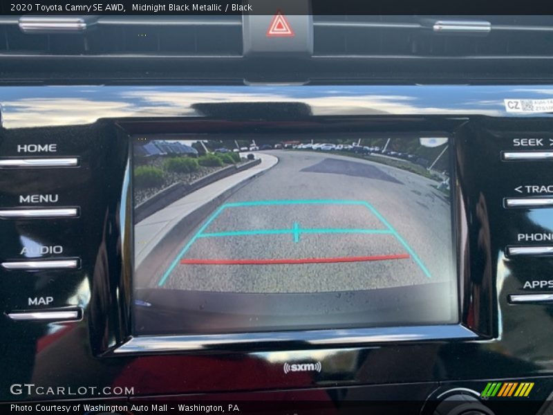 Midnight Black Metallic / Black 2020 Toyota Camry SE AWD