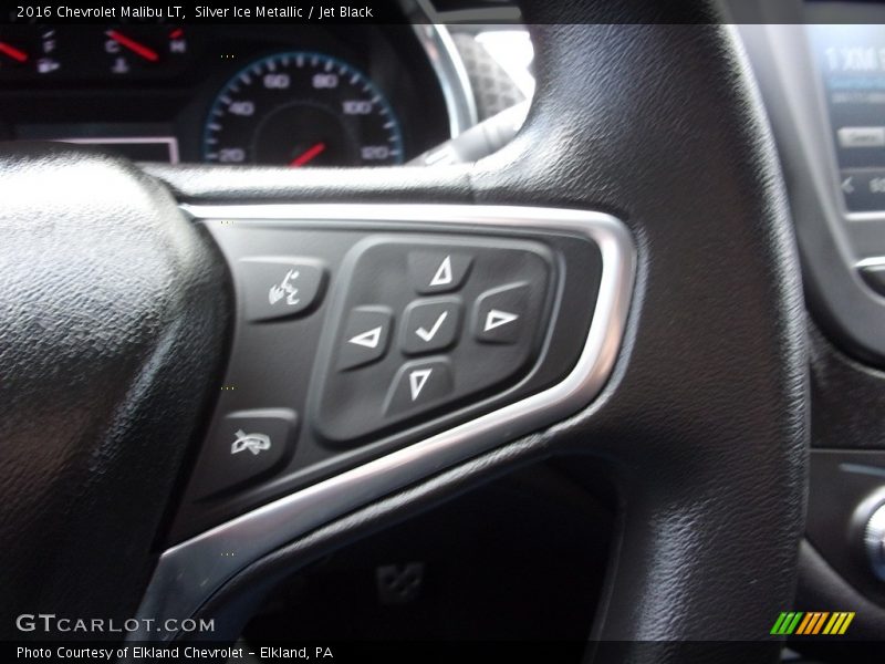 Silver Ice Metallic / Jet Black 2016 Chevrolet Malibu LT
