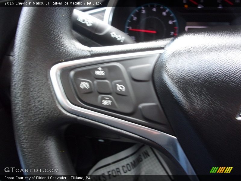 Silver Ice Metallic / Jet Black 2016 Chevrolet Malibu LT