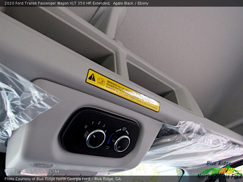 Agate Black / Ebony 2020 Ford Transit Passenger Wagon XLT 350 HR Extended