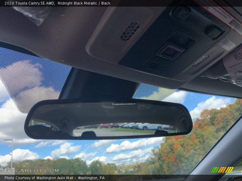 Midnight Black Metallic / Black 2020 Toyota Camry SE AWD