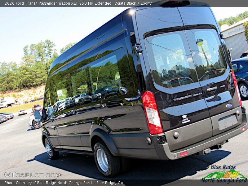 Agate Black / Ebony 2020 Ford Transit Passenger Wagon XLT 350 HR Extended