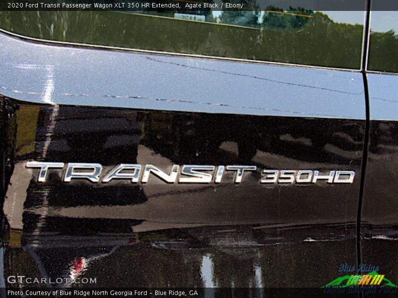 Agate Black / Ebony 2020 Ford Transit Passenger Wagon XLT 350 HR Extended