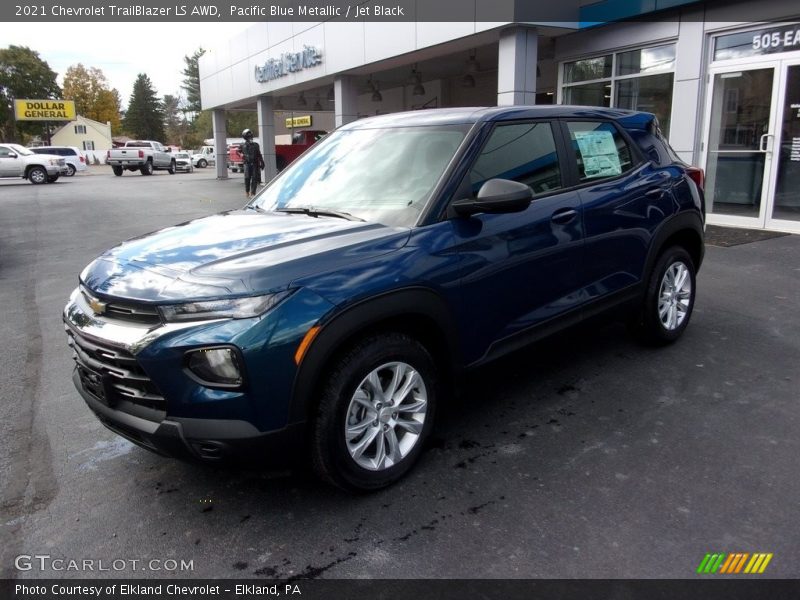 Pacific Blue Metallic / Jet Black 2021 Chevrolet TrailBlazer LS AWD