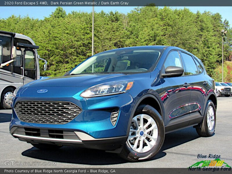 Dark Persian Green Metallic / Dark Earth Gray 2020 Ford Escape S 4WD