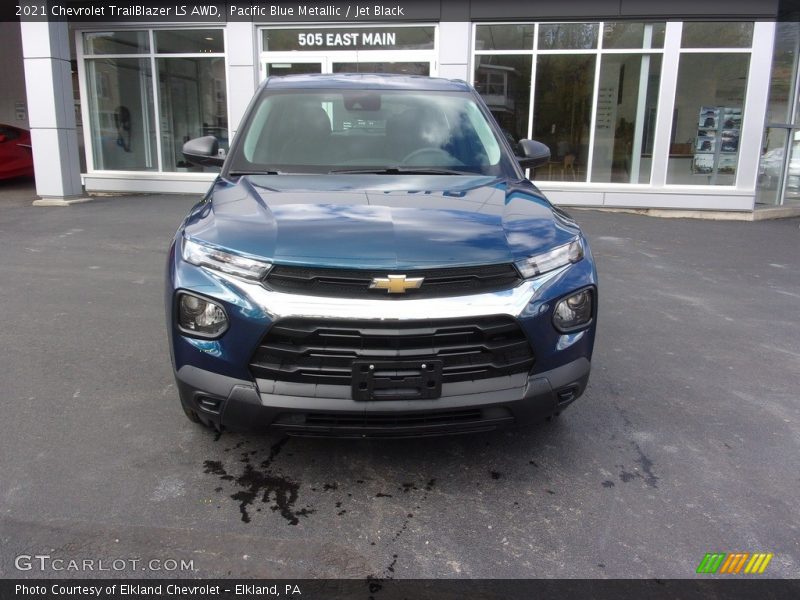 Pacific Blue Metallic / Jet Black 2021 Chevrolet TrailBlazer LS AWD