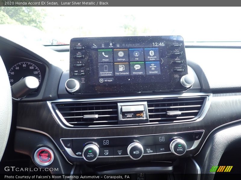 Lunar Silver Metallic / Black 2020 Honda Accord EX Sedan