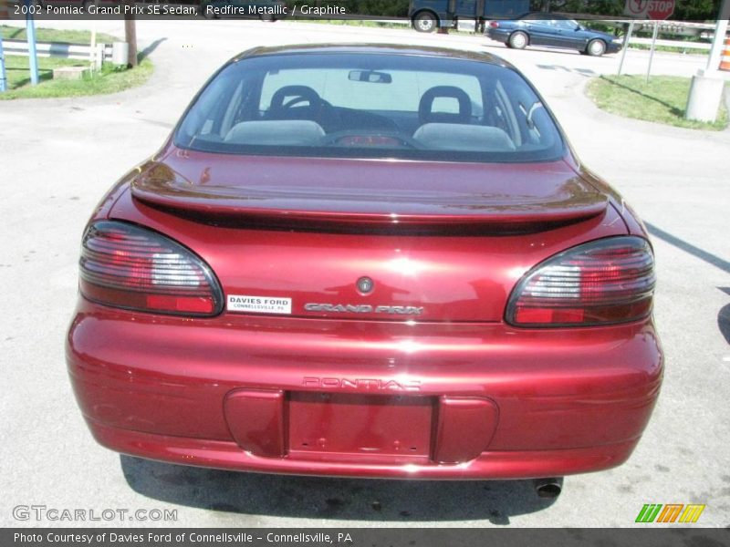 Redfire Metallic / Graphite 2002 Pontiac Grand Prix SE Sedan