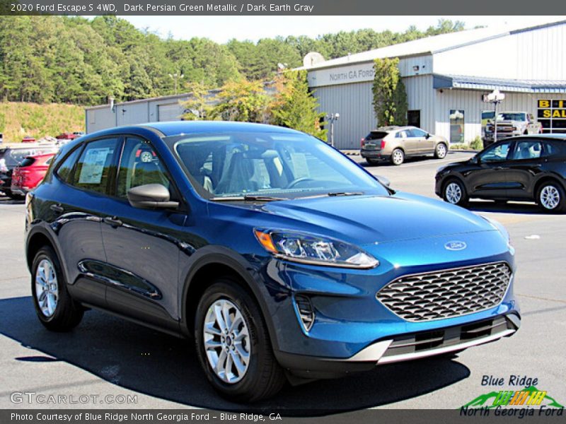 Dark Persian Green Metallic / Dark Earth Gray 2020 Ford Escape S 4WD