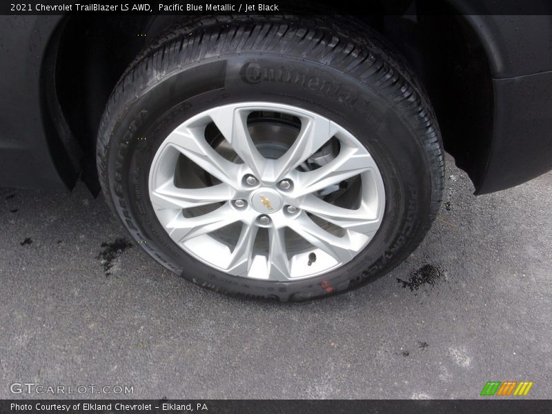 Pacific Blue Metallic / Jet Black 2021 Chevrolet TrailBlazer LS AWD