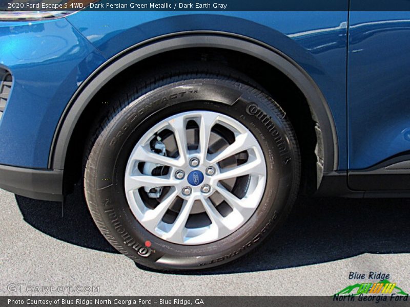 Dark Persian Green Metallic / Dark Earth Gray 2020 Ford Escape S 4WD