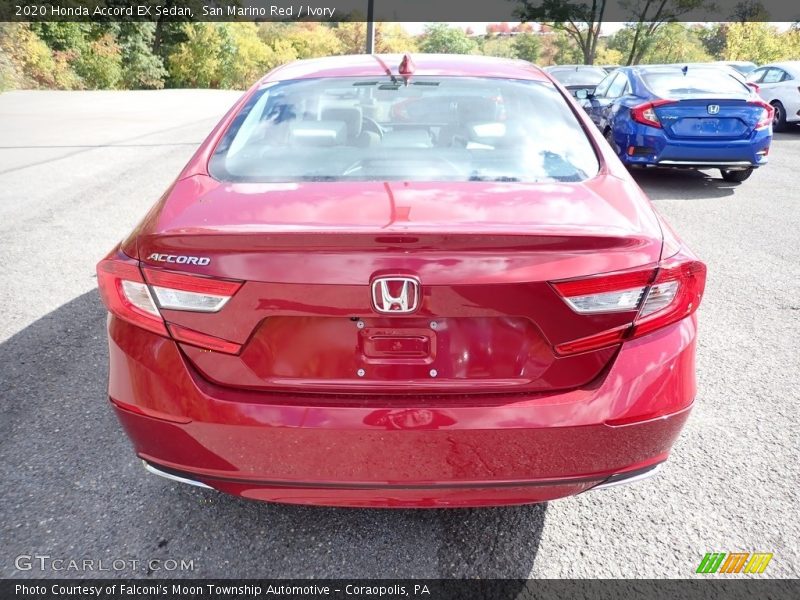 San Marino Red / Ivory 2020 Honda Accord EX Sedan