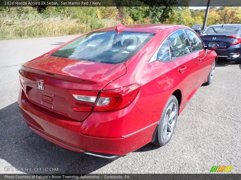 San Marino Red / Ivory 2020 Honda Accord EX Sedan