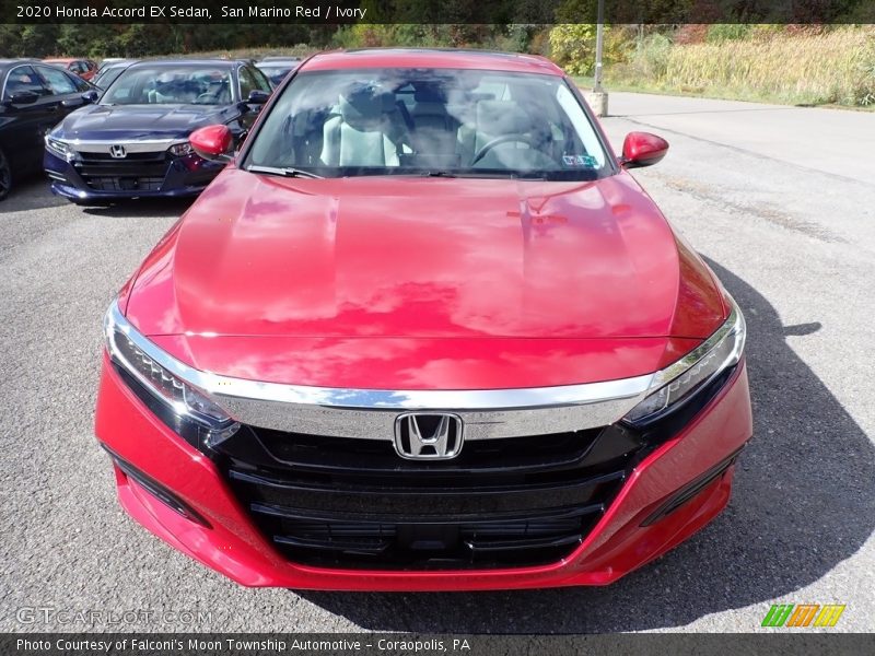 San Marino Red / Ivory 2020 Honda Accord EX Sedan