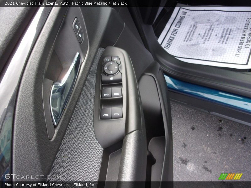 Pacific Blue Metallic / Jet Black 2021 Chevrolet TrailBlazer LS AWD