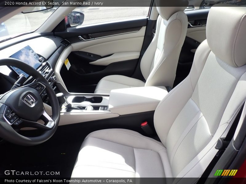 Front Seat of 2020 Accord EX Sedan